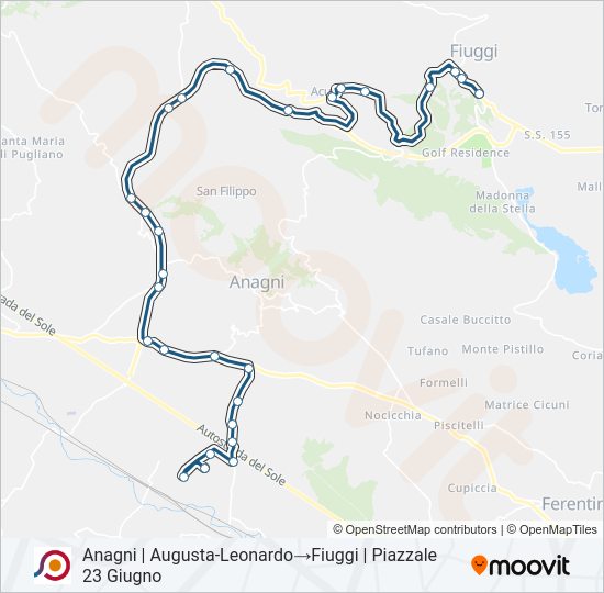 COTRAL bus Line Map