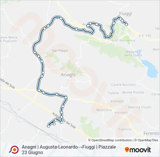 COTRAL Bus Line Map