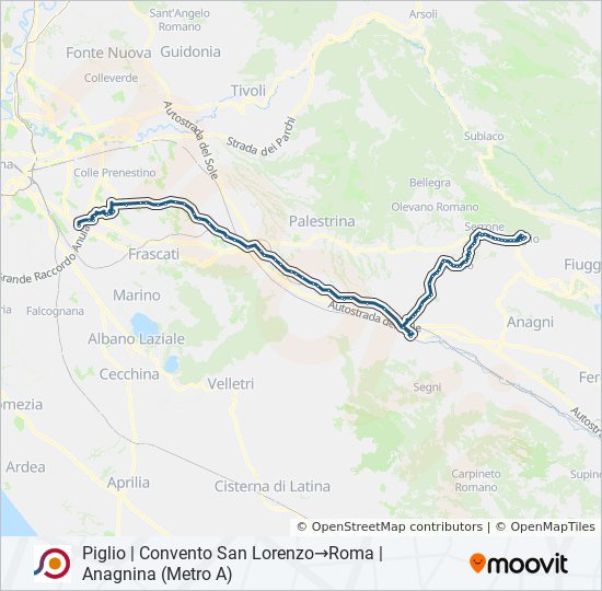 COTRAL bus Line Map