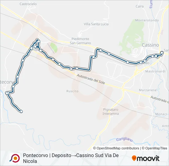 COTRAL Bus Line Map