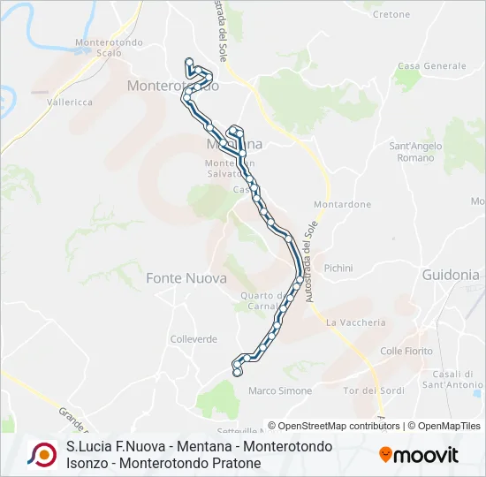 COTRAL Bus Line Map