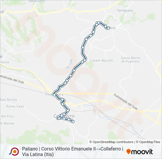 COTRAL Bus Line Map