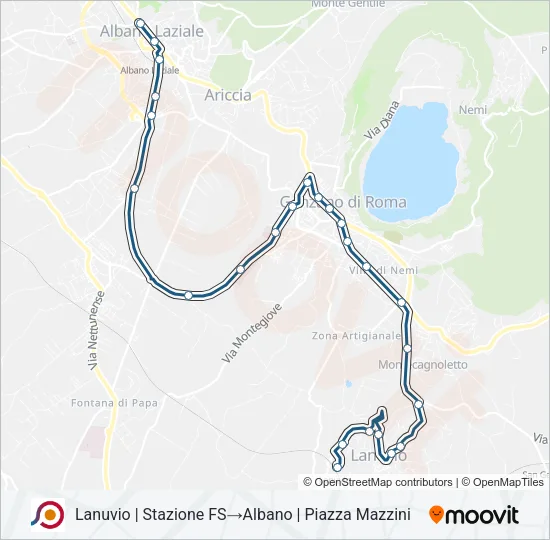 COTRAL Bus Line Map