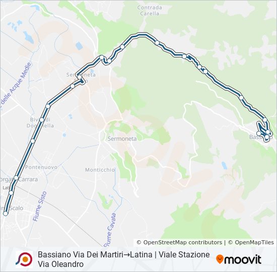 COTRAL bus Line Map