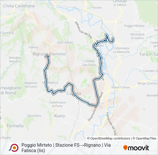 COTRAL Bus Line Map