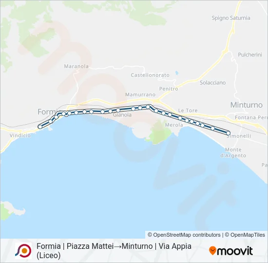 COTRAL Bus Line Map