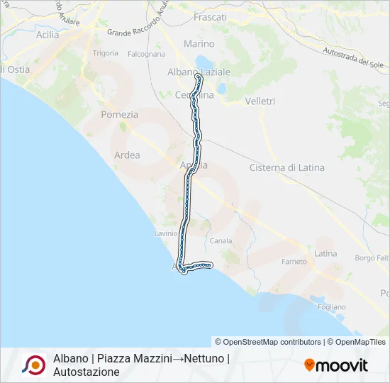 COTRAL Bus Line Map