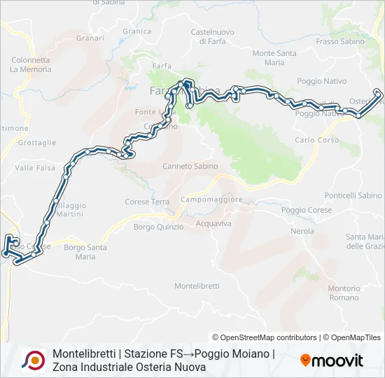 COTRAL Bus Line Map