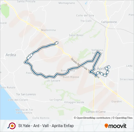 COTRAL Bus Line Map
