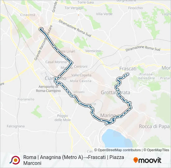 COTRAL Bus Line Map