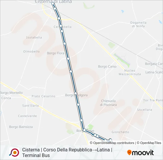 COTRAL Bus Line Map