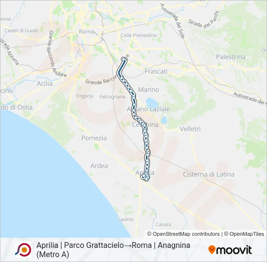 COTRAL Bus Line Map