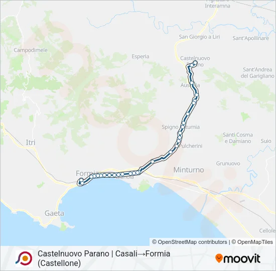 COTRAL Bus Line Map