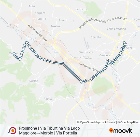 COTRAL Bus Line Map