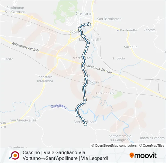COTRAL Bus Line Map