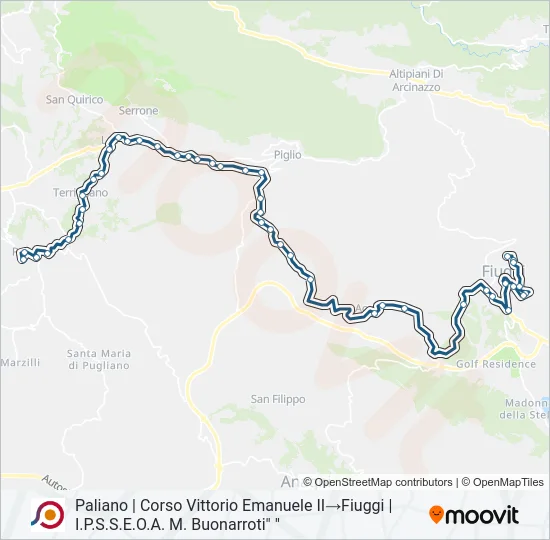 COTRAL Bus Line Map