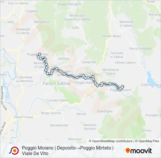 COTRAL Bus Line Map