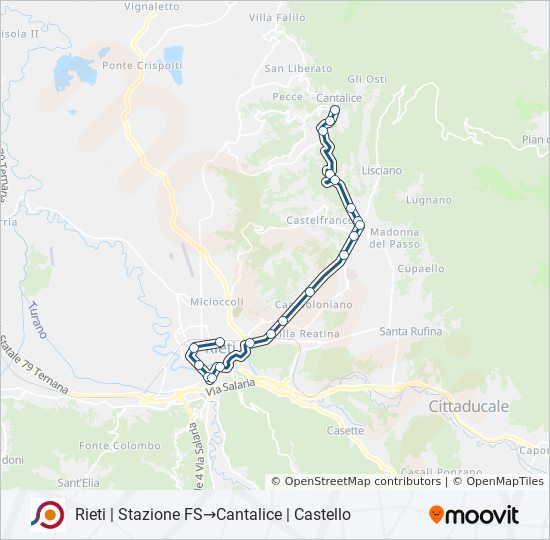 COTRAL bus Line Map