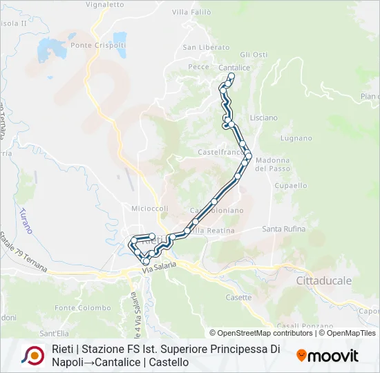 COTRAL Bus Line Map
