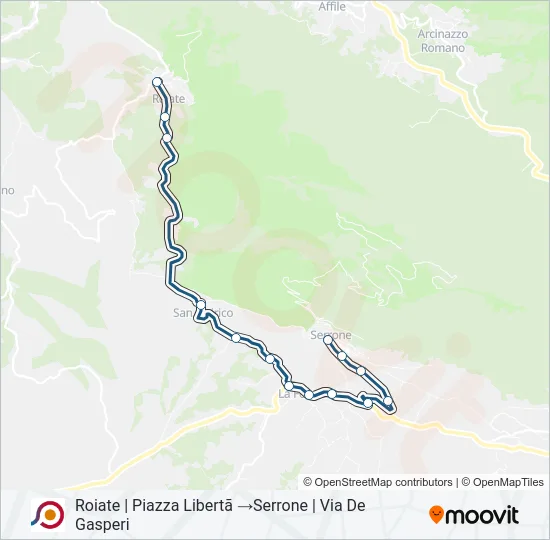 COTRAL Bus Line Map