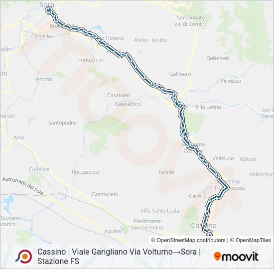 COTRAL Bus Line Map