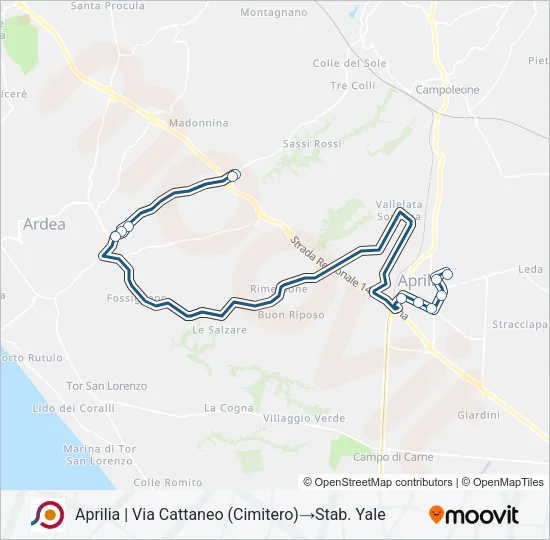 COTRAL Bus Line Map