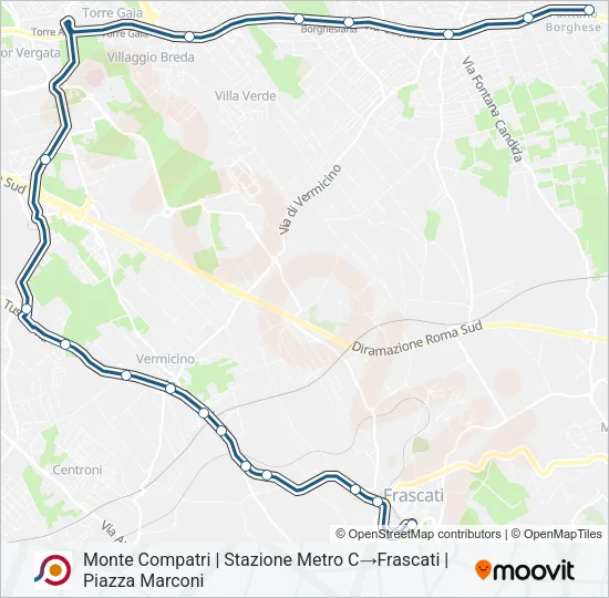 COTRAL Bus Line Map