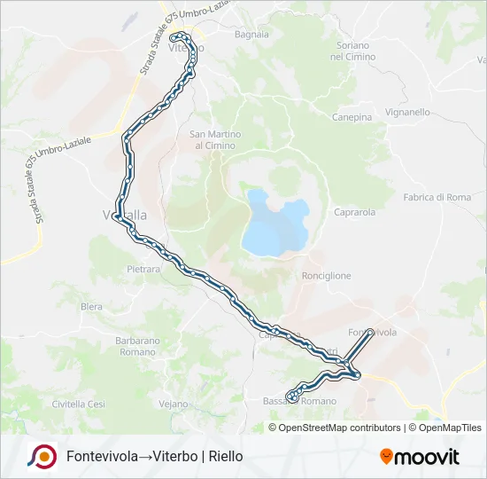 COTRAL Bus Line Map