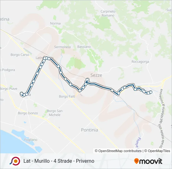 COTRAL Bus Line Map