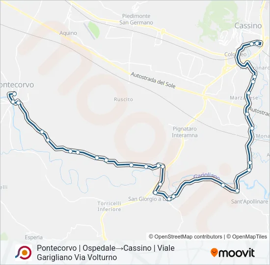 COTRAL Bus Line Map