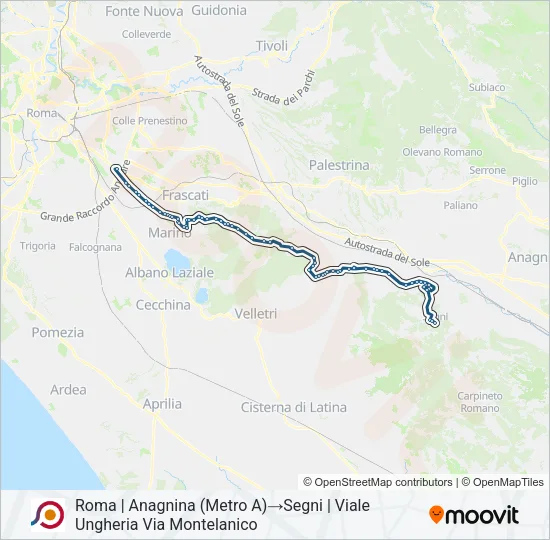 COTRAL Bus Line Map