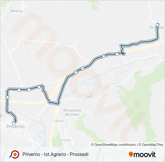 COTRAL Bus Line Map