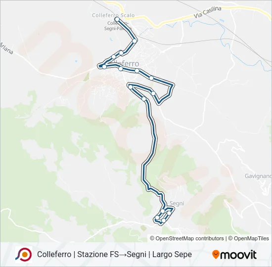 COTRAL Bus Line Map