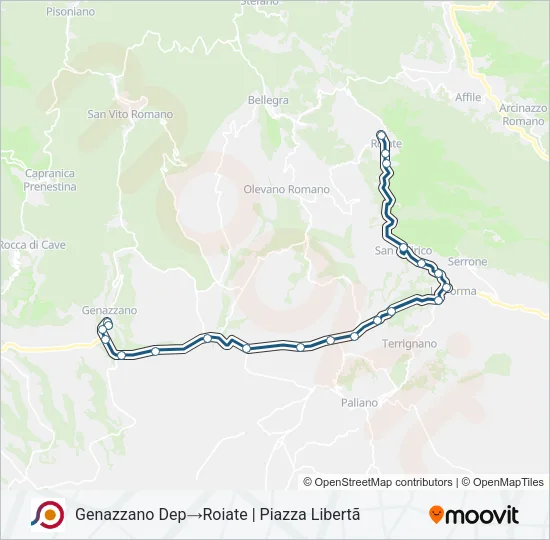 COTRAL Bus Line Map
