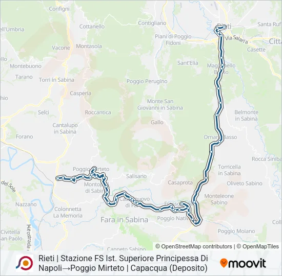 COTRAL Bus Line Map