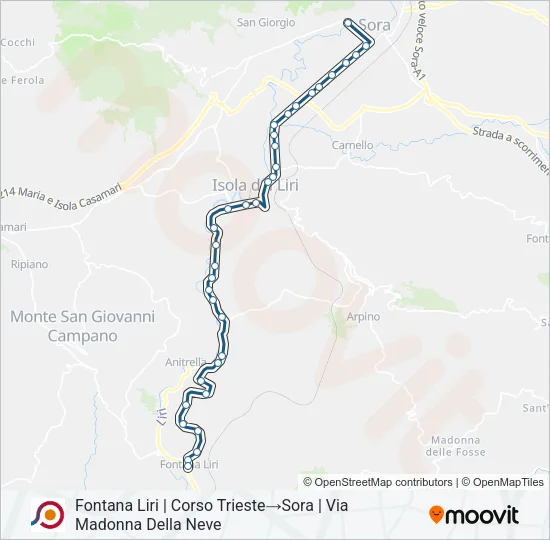 COTRAL Bus Line Map
