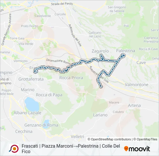 COTRAL Bus Line Map