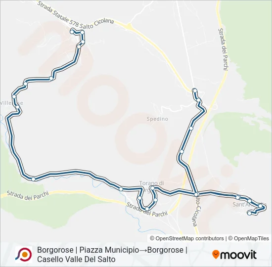 COTRAL Bus Line Map
