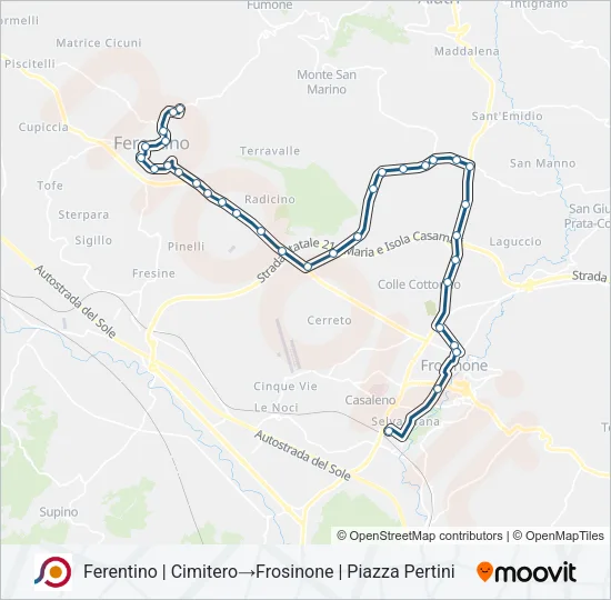 COTRAL Bus Line Map