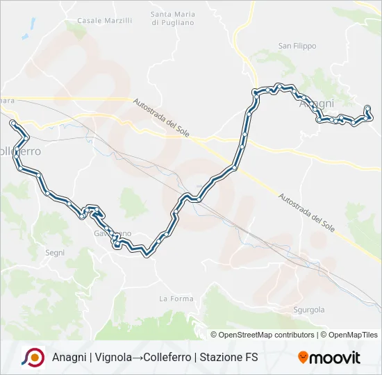COTRAL Bus Line Map