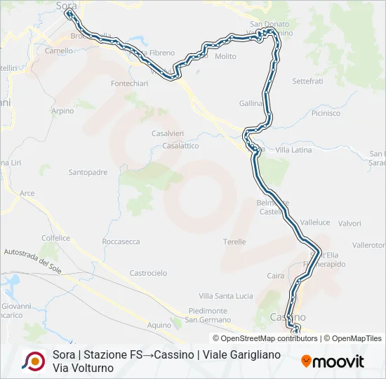 COTRAL Bus Line Map