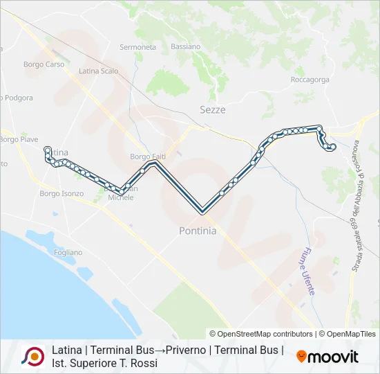 COTRAL Bus Line Map