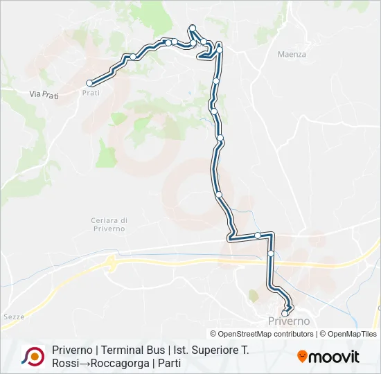 COTRAL Bus Line Map