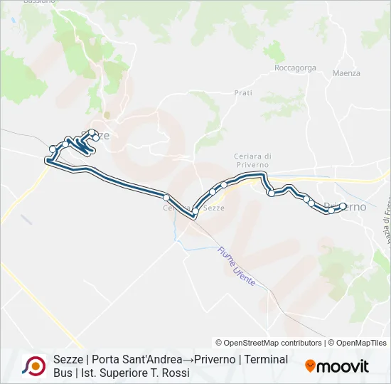 COTRAL Bus Line Map
