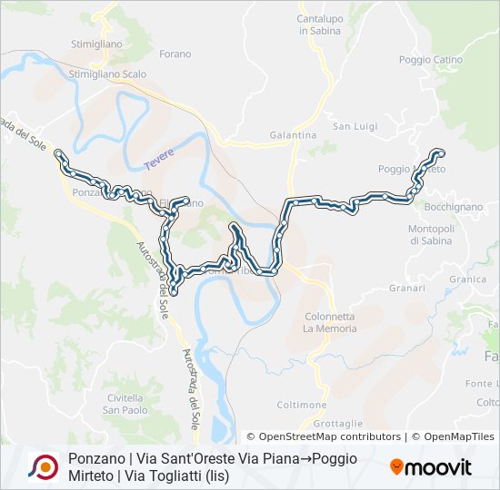 COTRAL bus Line Map