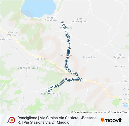 COTRAL Bus Line Map