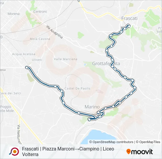 COTRAL Bus Line Map