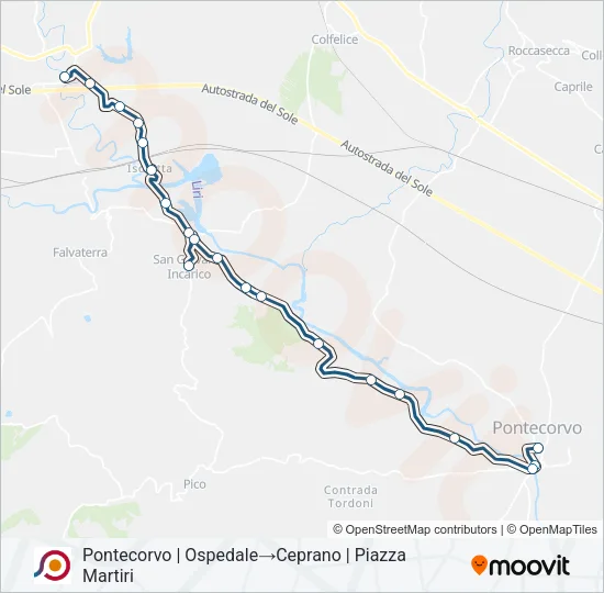 COTRAL Bus Line Map
