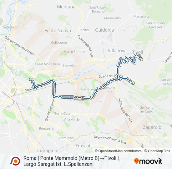COTRAL Bus Line Map