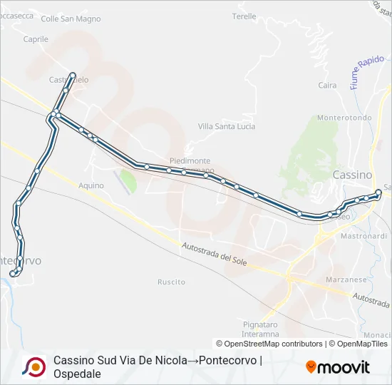COTRAL Bus Line Map